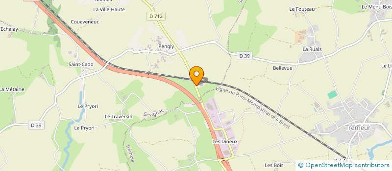 localisation de l'entreprise SCEA DES TROIS B à SEVIGNAC