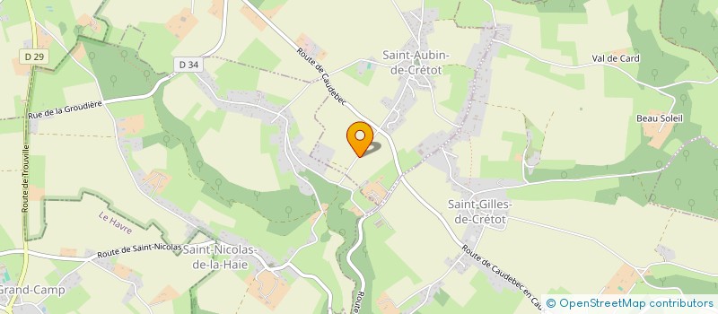 localisation de l'entreprise SCEA DES TROIS COMMUNES  SAINT-AUBIN-DE-CRETOT