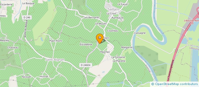 localisation de l'entreprise SCEA DES TROIS CROIX à FRONSAC
