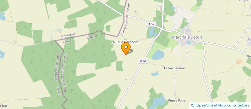 localisation de l'entreprise SCEA DES TROUVES  CHARNY OREE DE PUISAYE