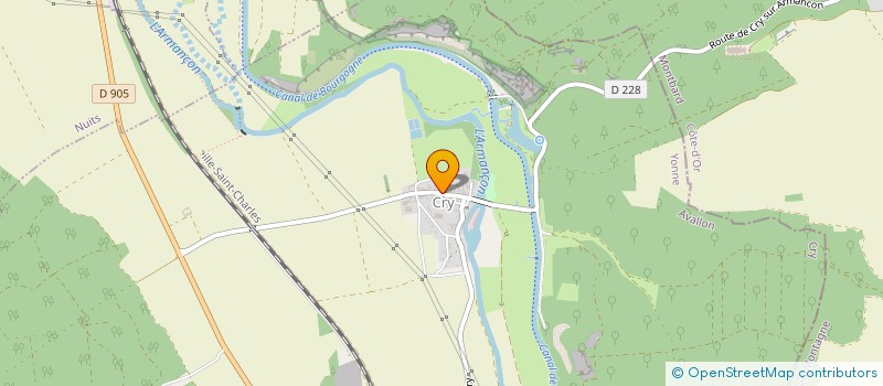 localisation de l'entreprise SCEA DES VALLINS  CRY