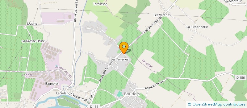 localisation de l'entreprise SCEA DES VARENNES à BOUTIERS-SAINT-TROJAN