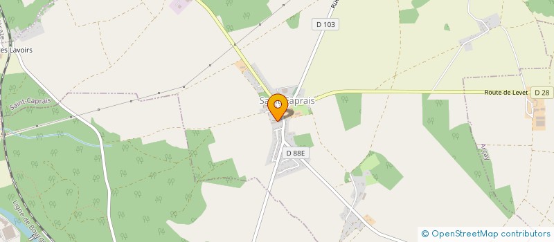 localisation de l'entreprise SCEA DES VARENNES  SAINT-CAPRAIS