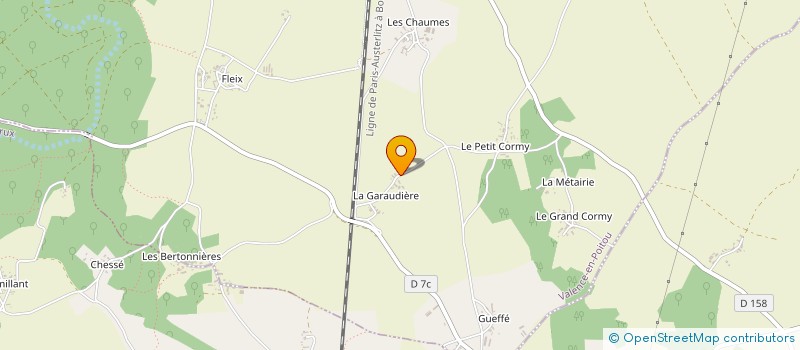 localisation de l'entreprise SCEA DES VERGERS  VALENCE-EN-POITOU