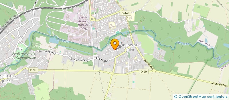 localisation de l'entreprise SCEA DES VERGERS  BOURAY-SUR-JUINE