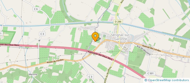 localisation de l'entreprise SCEA DES VERGERS DE GASCOGNE à SERIGNAC-SUR-GARONNE