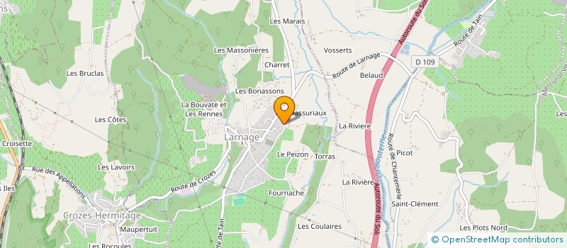 localisation de l'entreprise SCEA DES VIGNES  LARNAGE