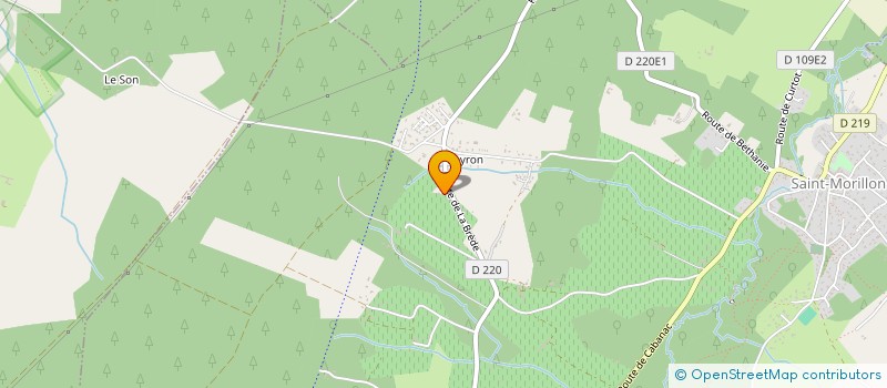 localisation de l'entreprise SCEA DES VIGNOBLES DEPIOT CHATEAU BELON  SAINT-MORILLON