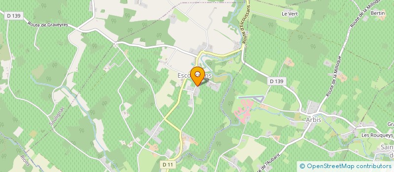 localisation de l'entreprise SCEA DES VIGNOBLES DUBOURG  ESCOUSSANS