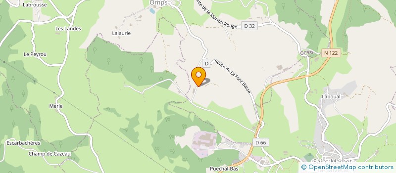 localisation de l'entreprise SCEA DES VOLCANS à OMPS