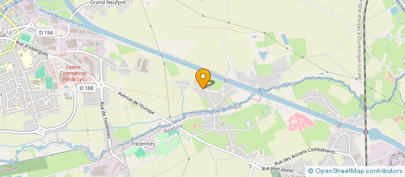 localisation de l'entreprise SCEA DEWAELE  AIRE-SUR-LA-LYS