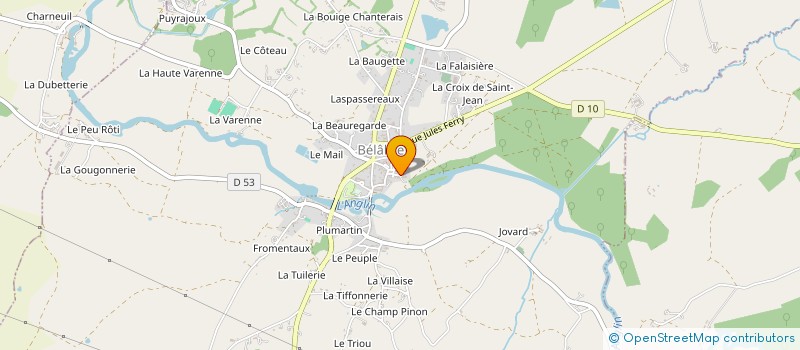 localisation de l'entreprise SCEA DION à SAINT-HILAIRE-SUR-BENAIZE