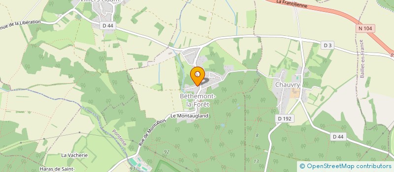 localisation de l'entreprise SCEA DIVINE  BETHEMONT-LA-FORET