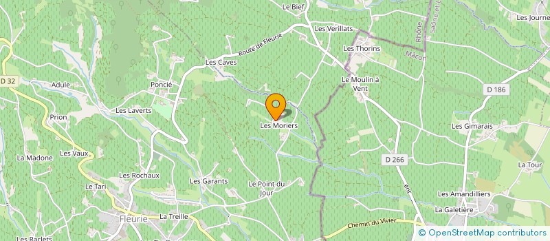 localisation de l'entreprise SCEA DOM MONROZIER à FLEURIE