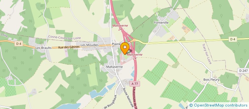 localisation de l'entreprise SCEA DOMAINE ALAIN CAILBOURDIN à TRACY-SUR-LOIRE
