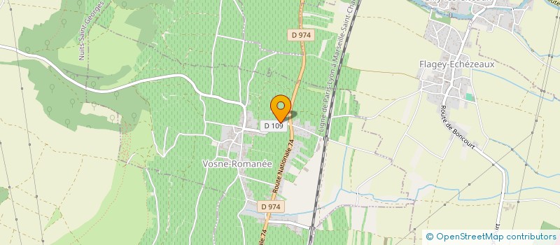 localisation de l'entreprise SCEA DOMAINE AUDIFFRED  VOSNE-ROMANEE