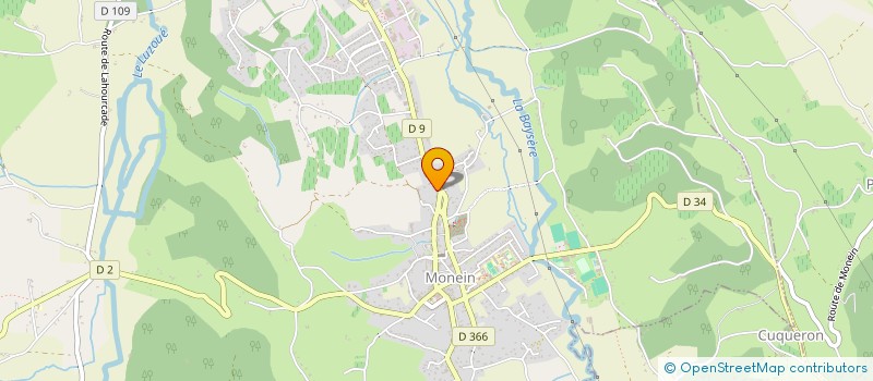 localisation de l'entreprise SCEA DOMAINE BRU BACHE à MONEIN