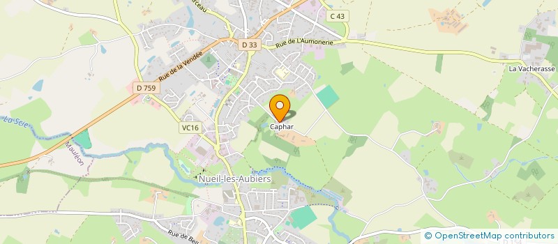 localisation de l'entreprise SCEA DOMAINE DE CAPHAR à NUEIL-LES-AUBIERS