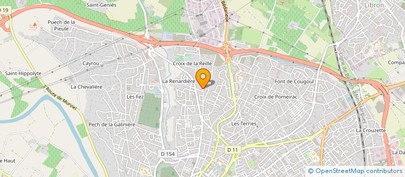 localisation de l'entreprise SCEA DOMAINE DE LA COLOMBETTE  BEZIERS