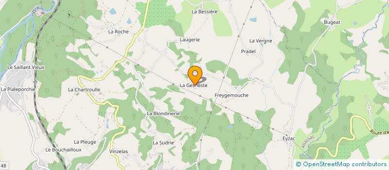localisation de l'entreprise SCEA DOMAINE DE LA GENESTE à ALLASSAC