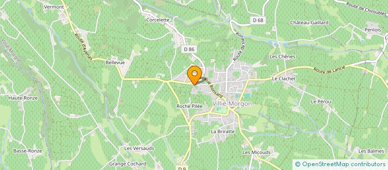 localisation de l'entreprise SCEA DOMAINE DE LA ROCHE PILEE à VILLIE-MORGON