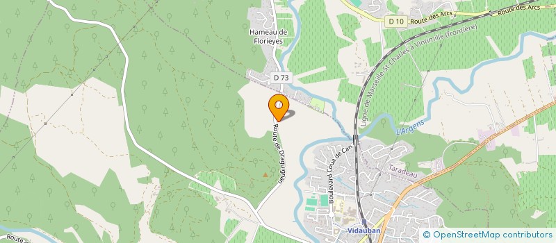 localisation de l'entreprise SCEA DOMAINE DE PLAN GUILLET  VIDAUBAN