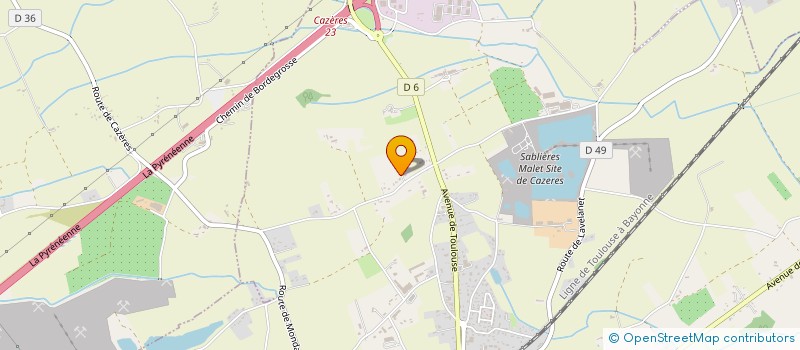 localisation de l'entreprise SCEA DOMAINE DE SIMORRE  CAZERES