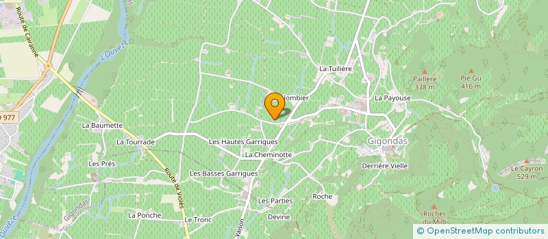 localisation de l'entreprise SCEA DOMAINE DES GRAVAS  GIGONDAS