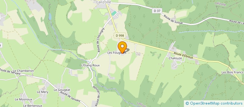 localisation de l'entreprise SCEA DOMAINE DES KAOLINS  ECHASSIERES