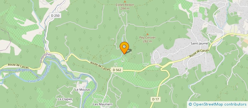 localisation de l'entreprise SCEA DOMAINE DES MAPLIERS  LORGUES