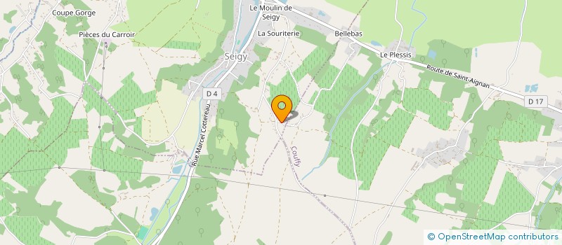 localisation de l'entreprise SCEA DOMAINE DES SEIGNEURS  COUFFY