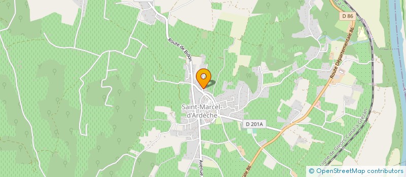 localisation de l'entreprise SCEA DOMAINE DU CHAPITRE à SAINT-MARCEL-D'ARDECHE