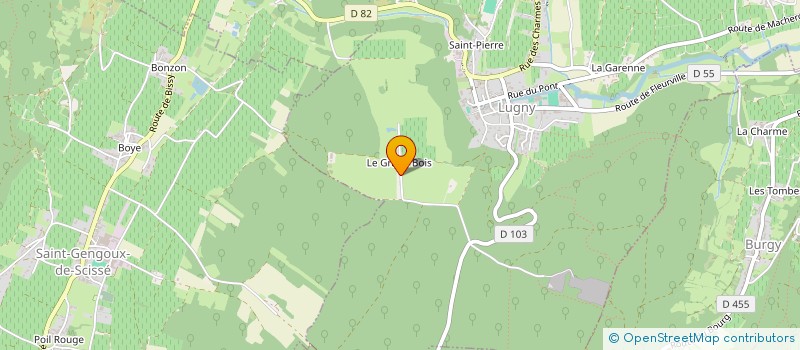 localisation de l'entreprise SCEA DOMAINE DU GRAND BOIS à LUGNY