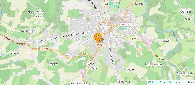 localisation de l'entreprise SCEA DOMAINE DU MARQUISAT  EAUZE