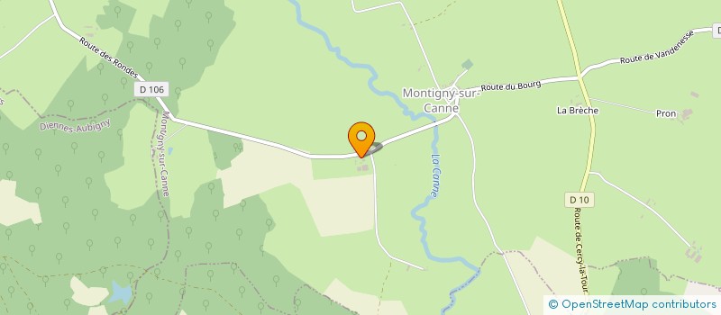 localisation de l'entreprise SCEA DOMAINE DU PONT  MONTIGNY-SUR-CANNE