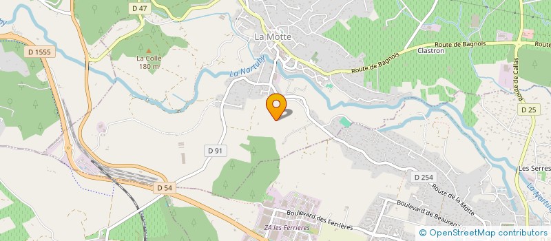 localisation de l'entreprise SCEA DOMAINE DU SERRE à LA MOTTE