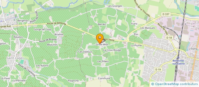 localisation de l'entreprise SCEA DOMAINE GEOFFRAY à SAINT JEAN D'ARDIERES