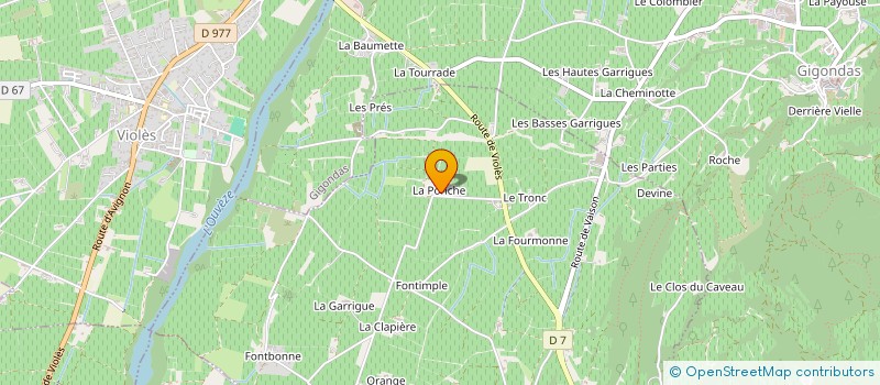 localisation de l'entreprise SCEA DOMAINE HUGUES MEFFRE  GIGONDAS