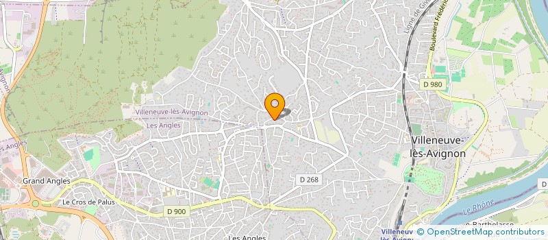 localisation de l'entreprise SCEA DOMAINE J. ALESI  VILLENEUVE-LES-AVIGNON