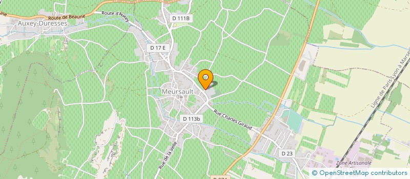 localisation de l'entreprise SCEA DOMAINE JACQUES PRIEUR à MEURSAULT