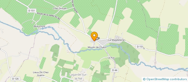 localisation de l'entreprise SCEA DOMAINE LE VAILLANT à LIGNIERES-AMBLEVILLE