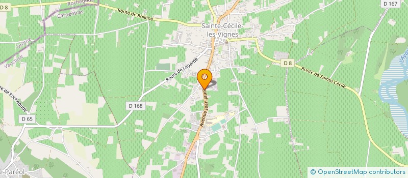 localisation de l'entreprise SCEA DOMAINE LES GRANDS BOIS  SAINTE-CECILE-LES-VIGNES