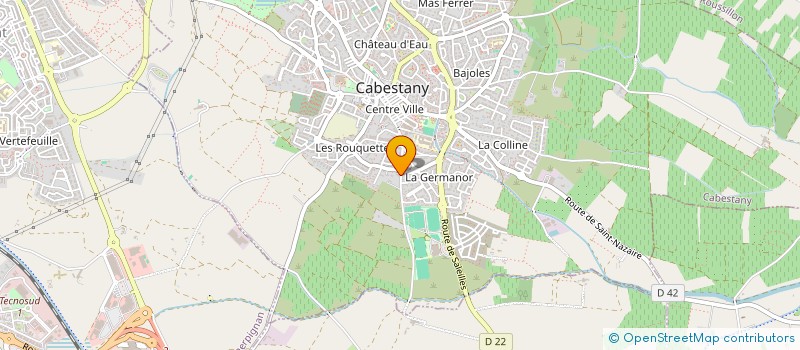 localisation de l'entreprise SCEA DOMAINE LES ROUQUETTES  CABESTANY