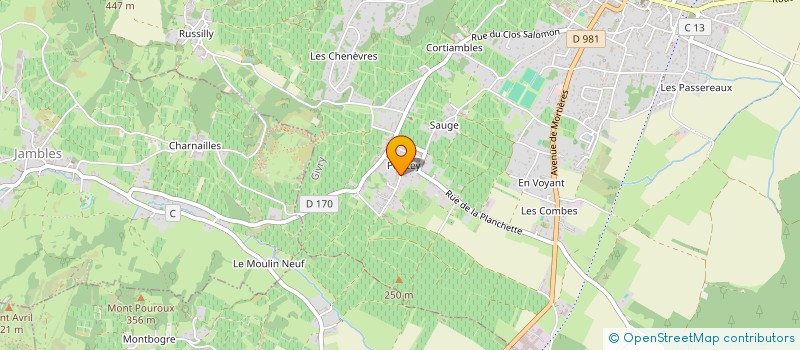 localisation de l'entreprise SCEA DOMAINE MOUTON PERE ET FILS à GIVRY