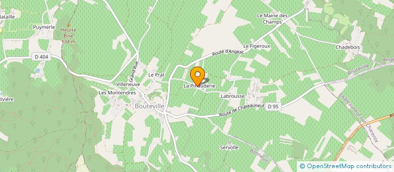 localisation de l'entreprise SCEA DOMAINE PINAUDERIE PERE & FILS à BOUTEVILLE