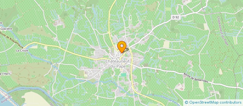 localisation de l'entreprise SCEA DOMAINE PORTE ROUGE  CHATEAUNEUF-DU-PAPE