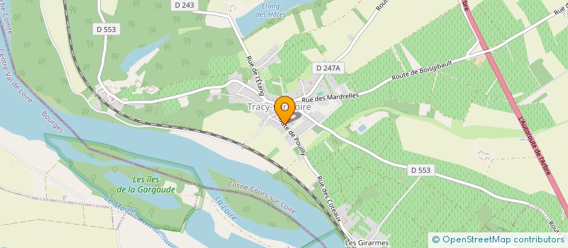 localisation de l'entreprise SCEA DOMAINE ROGER PABIOT à TRACY-SUR-LOIRE