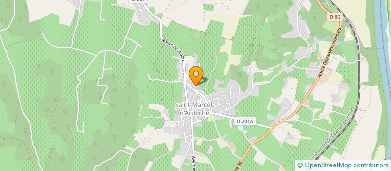 localisation de l'entreprise SCEA DOMAINE SALADIN à SAINT-MARCEL-D'ARDECHE