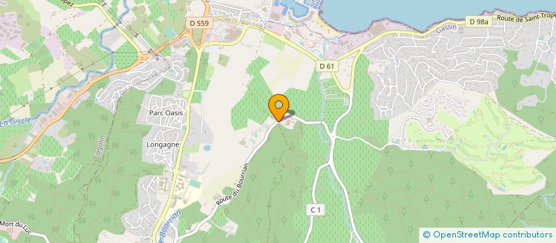 localisation de l'entreprise SCEA DOMAINE VITICOLE DU BOURRIAN à GASSIN