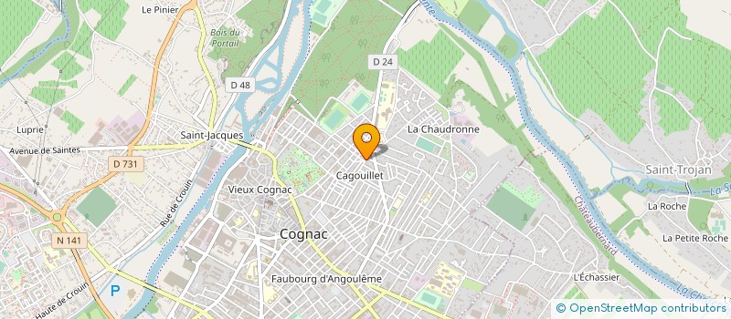 localisation de l'entreprise SCEA DOMAINES DE CHATENAY à COGNAC